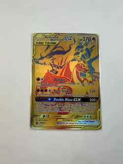 Pokemon TCG Reshiram & Charizard GX SM247 Tag Team Promo Card NM Condition - Image 3