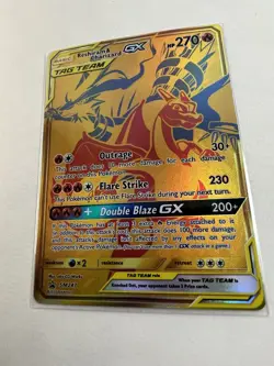 Pokemon TCG Reshiram & Charizard GX SM247 Tag Team Promo Card NM Condition - Image 4