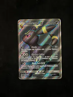 Pokemon Umbreon GX Full Art Ultra Rare Holo Card 142/149 Sun & Moon Base Set MP - Image 1