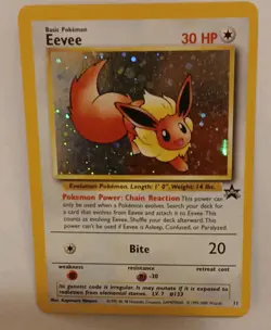 💎Eevee #11 Black Star Promo Holo✨ WOTC NM🔥Rare Vintage Pokemon Card💎psa cgc - Image 2