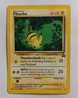 ⚡PIKACHU #27 WOTC Black Star Promo Vintage Pokemon Card⚡ - Image 1