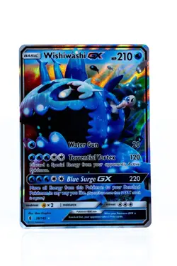 Wishiwashi GX 38/145 Near Mint Guardians Rising Ultra Rare Holo Pokemon Card - Image 1