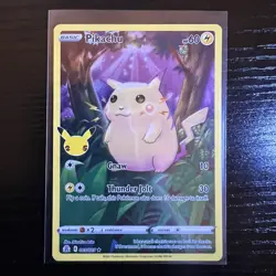 Pikachu 005 Celebrations Full Art Card FA Pokemon TCG - Image 1