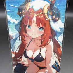 Nilou Genshin Impact Anime Waifu Card Doujin ACG Goddess Holo - Image 1