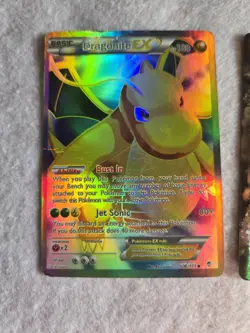 Pokemon Dragonite EX Full Art Ultra Rare Card 108/111 XY Furious Fists - Image 2