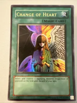 Change of Heart MRD-060 Yu-Gi-Oh Unlimited Metal Raiders Ultra Rare Card MP - Image 1