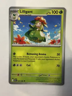 Lilligant SV: Black Bolt 007/086 NM English Pokemon Card - Image 1