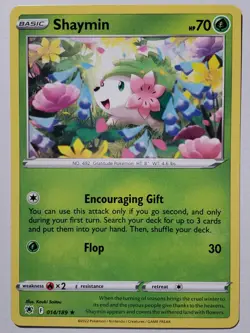 Shaymin 014/189 - B1G1F RARE Non Holo Astral Radiance Pokemon Card Kouki Saitou - Image 1