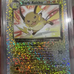 Pokemon Legendary Collection Dark Raichu #S3 Reverse Holo Box Topper PSA 9 Card - Image 3