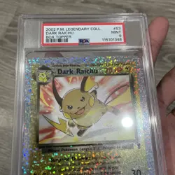 Pokemon Legendary Collection Dark Raichu #S3 Reverse Holo Box Topper PSA 9 Card - Image 4