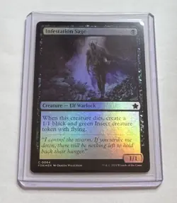 Infestation Sage #64 Foundations Foil Creature MTG NM/M - Image 1
