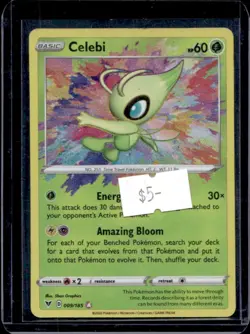2020 Pokemon SWSH Vivid Voltage Celebi #009/185 - Image 1
