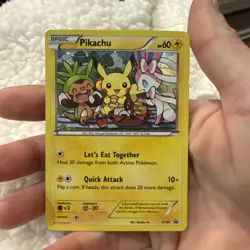 Pokemon Pikachu XY95 Promo Holo Rare – Let’s Eat Together 2016 LP - Image 1