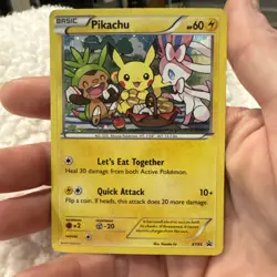 Pokemon Pikachu XY95 Promo Holo Rare – Let’s Eat Together 2016 LP - Image 2