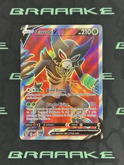 2020 Pokemon Sword & Shield: Vivid Voltage Zarude V #167/185 Full Art Rare - Image 1
