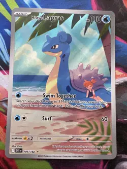 Misty's Lapras 194/182 Sv10: Destined Rivals Illustration Rare Pokemon TCG - Image 1