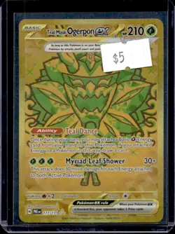 2025 Pokemon Prismatic Evolutions Teal Mask Ogerpon ex #177/131 - Image 1
