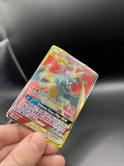 Pokemon TCG Charizard & Braixen GX (Full Art) 212/236 S&M Cosmic Eclipse - Image 3
