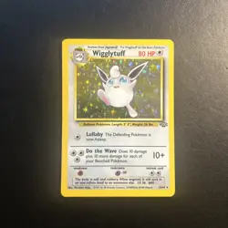Wigglytuff 16/64 Jungle Pokemon Card Unlimited Holo Rare Moderately Played MP - Image 1