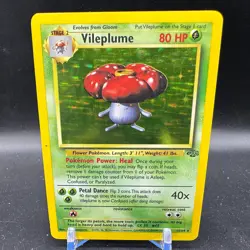 Vileplume Holo Jungle Card 15/64 Unlimited Vintage Rare Pokemon TCG - Image 1