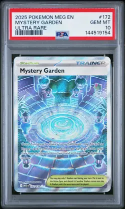 2025 POKEMON MEG EN-MEGA EVOLUTION ULTRA RARE #172 MYSTERY GARDEN PSA 10 - Image 1