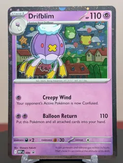 Pokemon Drifblim #006 English MEP Black Star Promo Cosmos Holo - Image 1