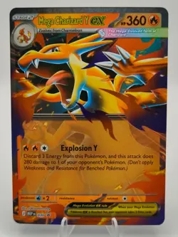 Pokemon TCG Mega Charizard Y Ex 030 Black Star Promo Ascended Heroes NM - Image 1