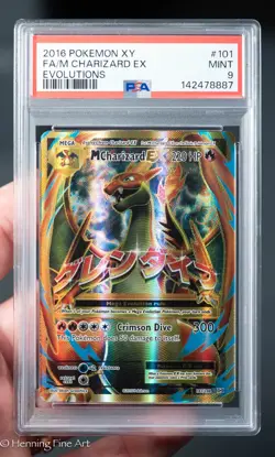 Pokemon Mega M Charizard EX #101/108 XY Evolutions PSA 9 MINT - Image 1