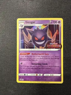 Pokemon Gengar SWSH241 Lost Origin Prerelease Holo Black Star Promo NM - Image 1