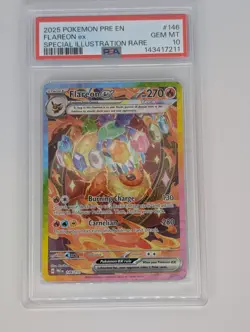 💎 POKEMON PRE PRISMATIC Evolutions 146/131 FLAREON EX SIR PSA 10 - Image 4