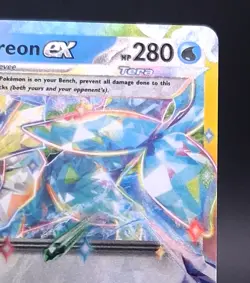 Pokemon TCG Vaporeon ex 023/131 Prismatic Evolutions Double Rare Holo NM - Image 2