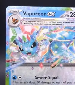 Pokemon TCG Vaporeon ex 023/131 Prismatic Evolutions Double Rare Holo NM - Image 4