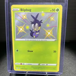 Pokemon TCG Blipbug SV007/SV122 Shining Fates Near Mint Condition Holo Rare 2021 - Image 1