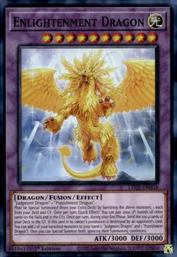 YuGi-Oh! Enlightenment Dragon 1st Ed. LEDE-EN038 Super Rare NM/LP x1 - Image 1