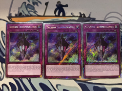 Yugioh Tachyon Transmigration Platinum Secret Rare RA04-EN220 Near Mint x3 - Image 1