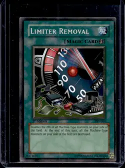 2002 Yu-Gi-Oh! Pharaoh's Servant 1st Edition Limiter Removal #PSV-064 - Image 1