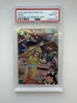 2024One Piece 500 Years In The Future OP07 Okiku Special Alt Art OP01 035 PSA 10 - Image 1