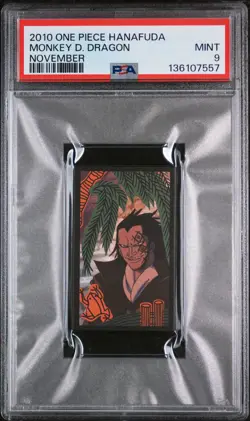 2010 ONE PIECE HANAFUDA NOVEMBER MONKEY D. DRAGON PSA 9 - Image 1
