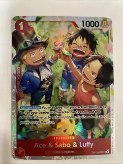 Ace & Sabo & Luffy OP13-007 SR | Carrying on His Will | One Piece TCG Englsih 02 - Image 1
