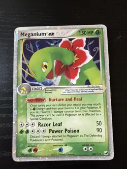 Pokemon TCG Meganium EX Holo Card Unseen Forces 106/115 Rare 2005 MP Vintage - Image 1