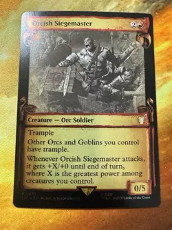 Orcish Siegemaster - Foil - Showcase Scrolls Mint English The Lord of the Rings - Image 3