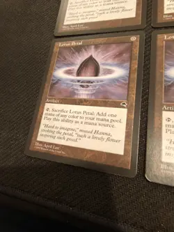 MTG Tempest "Lotus Petal" x4 Magic The Gathering WoTC LP/NM - Image 2