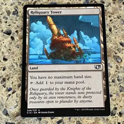 Reliquary Tower 308 Commander 2014 Regular MTG TCG CARD NM - Image 1