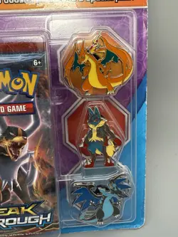 Pokemon XY Breakthrough 3 Pack Sealed Blister Pin Set Mega Charizard🔥🔥 - Image 2