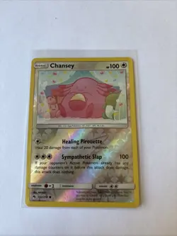 Pokemon Chansey TCG Reverse Holo Card SM Lost Thunder 152/214 - Image 1