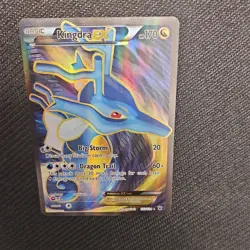 Pokemon TCG Kingdra EX 122/124 Fates Collide Full Art Ultra Rare Holo 2016 - Image 1