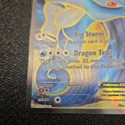 Pokemon TCG Kingdra EX 122/124 Fates Collide Full Art Ultra Rare Holo 2016 - Image 4
