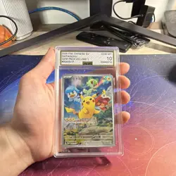 AGS 10 Pikachu Promo Holo 004/SV-P Chinese SV 2025 Pokemon Card - Image 1