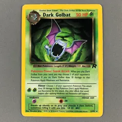 Dark Golbat 24/82 Team Rocket Regular RARE Pokemon Card English Vtg 2000 WOTC MP - Image 1
