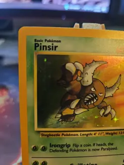 Pokemon TCG Pinsir Holo Rare Card Jungle No Symbol Error, Card 9/64 NM Clean! - Image 2